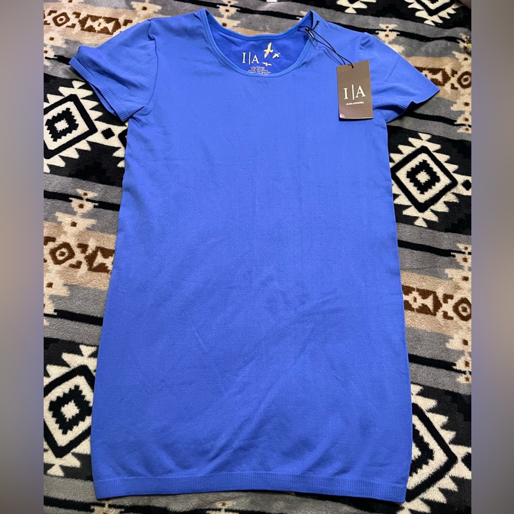 Icon Apparel NWT Blue T Shirt Top